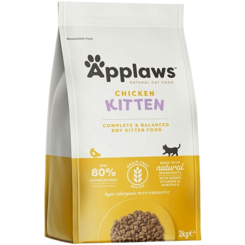 Hrana uscata pentru pisici Applaws Kitten Pui 2kg